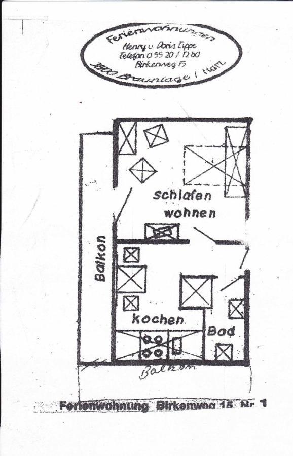 Haus Tippe Lägenhet Braunlage Exteriör bild